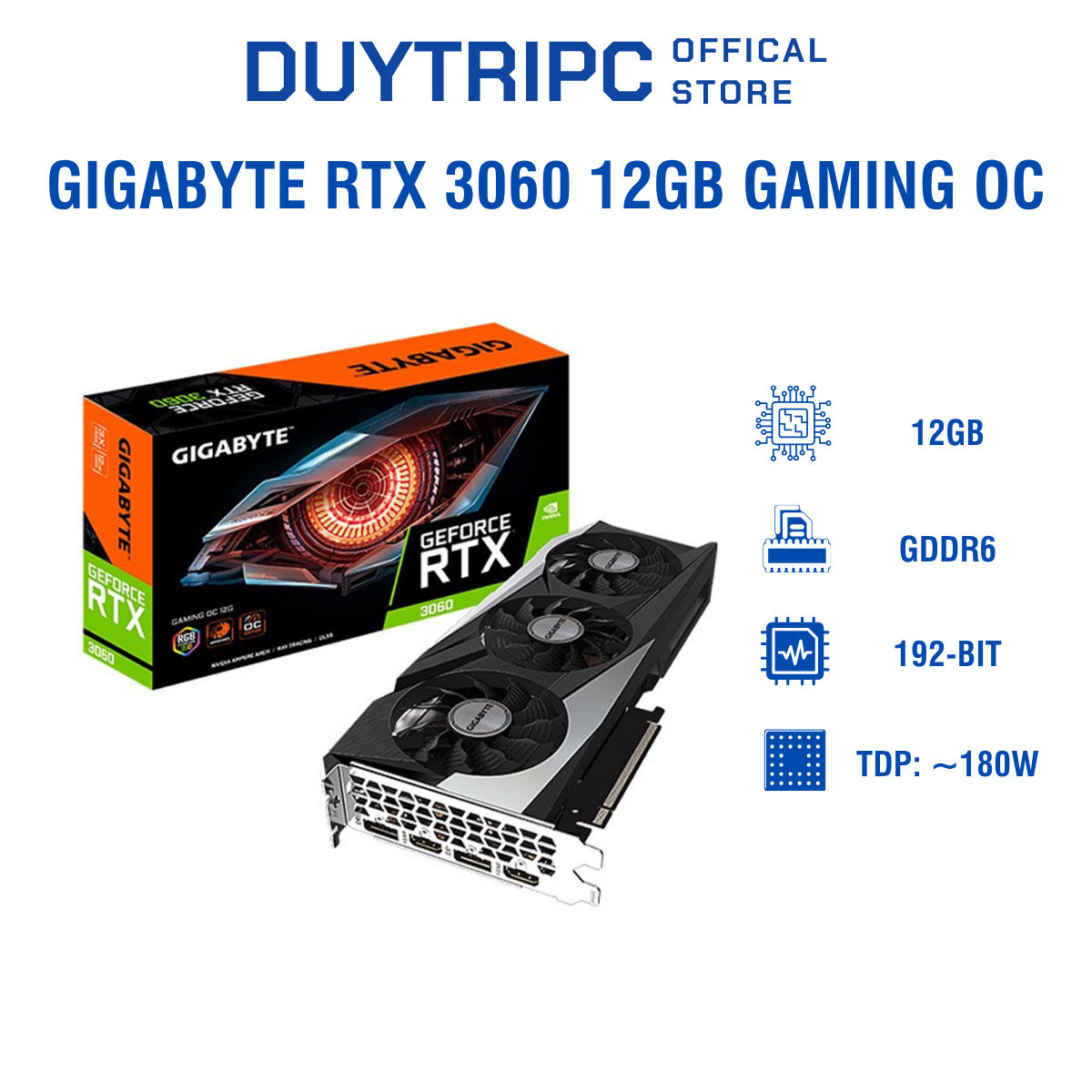 GIGABYTE RTX 3060 12GB GAMING OC